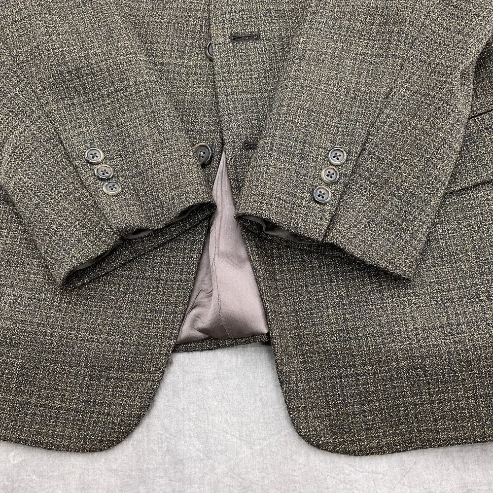 Ticknors Uomo Tallia Blazer Men 40Short Black Multi Heritage Classic Tweed VTG